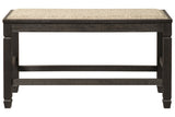 Tyler Creek Antique Black Counter Height Bench from Ashley - Luna Furniture