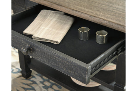 Tyler Creek Black/Gray Counter Height Dining Table from Ashley - Luna Furniture