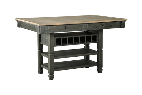 Tyler Creek Black/Gray Counter Height Dining Table from Ashley - Luna Furniture