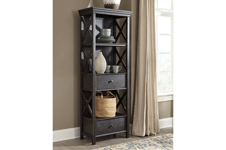 Tyler Creek Black/Gray Display Cabinet from Ashley - Luna Furniture