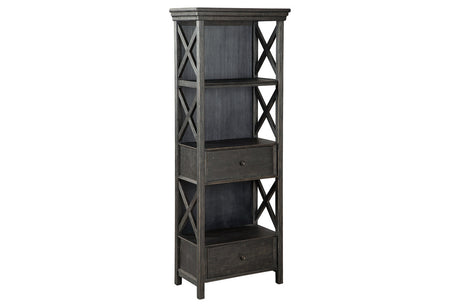 Tyler Creek Black/Gray Display Cabinet from Ashley - Luna Furniture