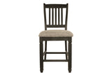 Tyler Creek Black/Grayish Brown Counter Height Barstool, Set of 2 from Ashley - Luna Furniture