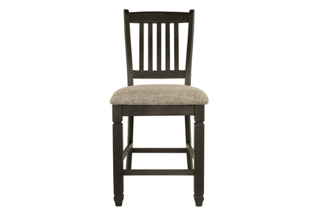 Tyler Creek Black/Grayish Brown Counter Height Barstool, Set of 2 from Ashley - Luna Furniture