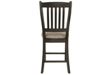 Tyler Creek Black/Grayish Brown Counter Height Barstool, Set of 2 from Ashley - Luna Furniture