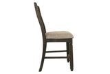 Tyler Creek Black/Grayish Brown Counter Height Barstool, Set of 2 from Ashley - Luna Furniture