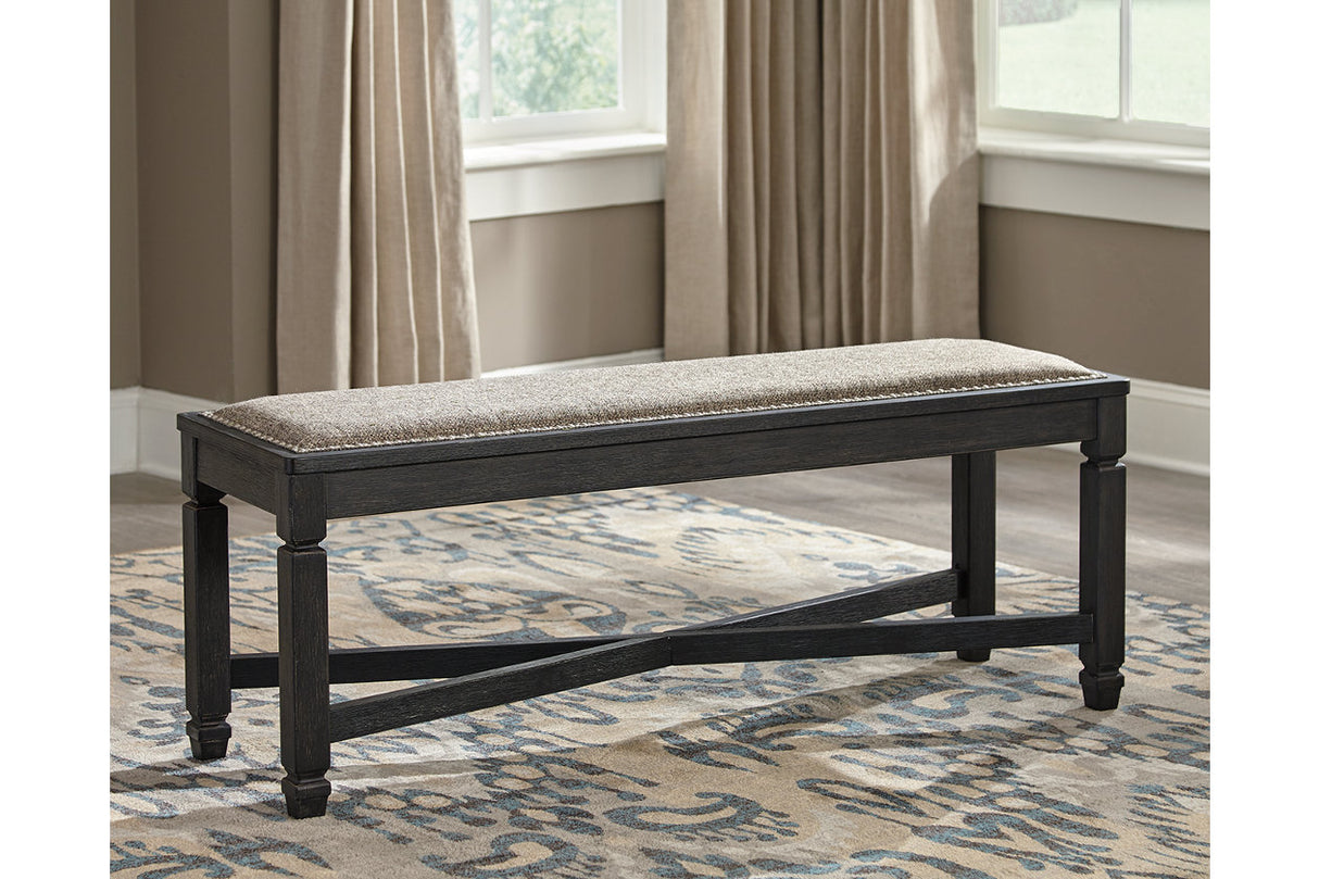 Tyler Creek Black/Grayish Brown Dining Bench from Ashley - Luna Furniture