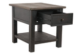 Tyler Creek Grayish Brown/Black End Table from Ashley - Luna Furniture