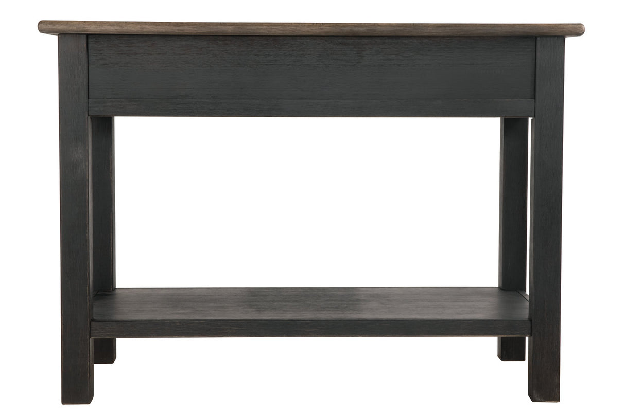 Tyler Creek Grayish Brown/Black Sofa/Console Table from Ashley - Luna Furniture