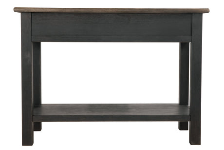 Tyler Creek Grayish Brown/Black Sofa/Console Table from Ashley - Luna Furniture
