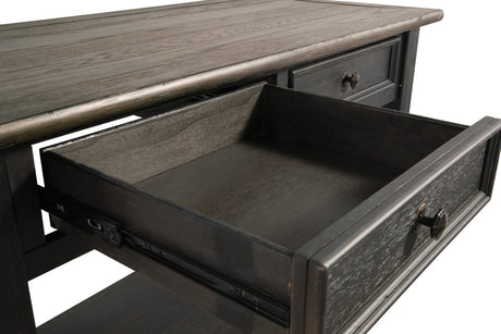 Tyler Creek Grayish Brown/Black Sofa/Console Table from Ashley - Luna Furniture