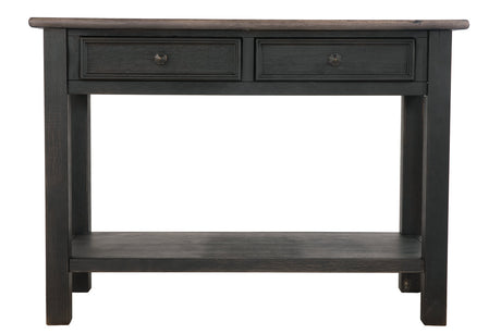 Tyler Creek Grayish Brown/Black Sofa/Console Table from Ashley - Luna Furniture