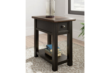 Tyler Creek Two-tone Chairside End Table from Ashley - Luna Furniture