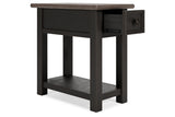 Tyler Creek Two-tone Chairside End Table from Ashley - Luna Furniture
