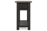 Tyler Creek Two-tone Chairside End Table from Ashley - Luna Furniture