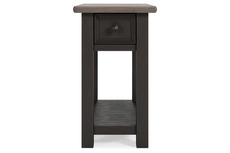 Tyler Creek Two-tone Chairside End Table from Ashley - Luna Furniture