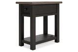 Tyler Creek Two-tone Chairside End Table from Ashley - Luna Furniture