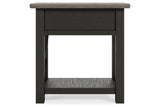 Tyler Creek Two-tone Chairside End Table from Ashley - Luna Furniture