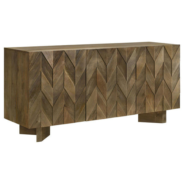 Tyler Mango Brown 3-Door Dining Sideboard Server
