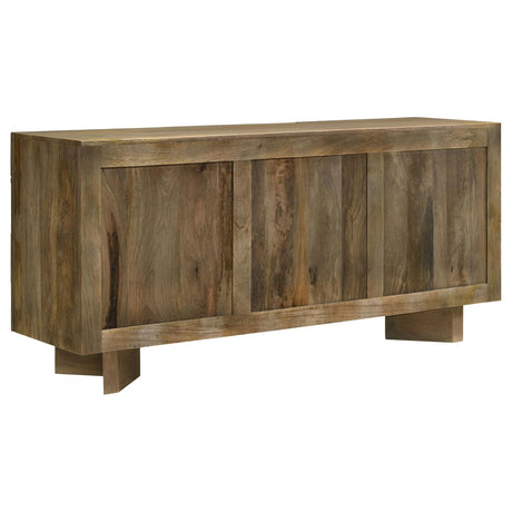 Tyler Mango Brown 3-Door Dining Sideboard Server from Coaster - Luna Furniture