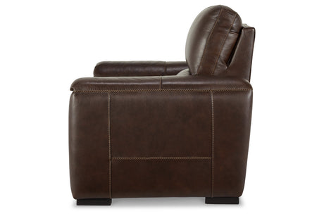 Alessandro Walnut Power Recliner from Ashley - Luna Furniture