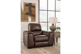Alessandro Walnut Power Recliner from Ashley - Luna Furniture