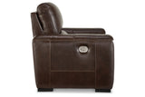 Alessandro Walnut Power Recliner from Ashley - Luna Furniture