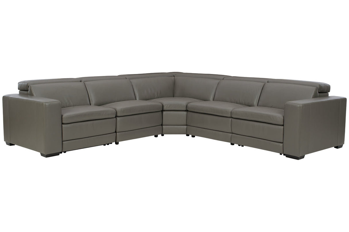 Texline Gray 6-Piece Power Reclining Sectional