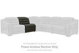 Center Line Dark Gray Power Armless Recliner from Ashley - Luna Furniture
