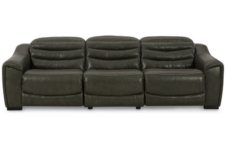 Center Line Dark Gray 3-Piece Power Reclining Sofa from Ashley - Luna Furniture