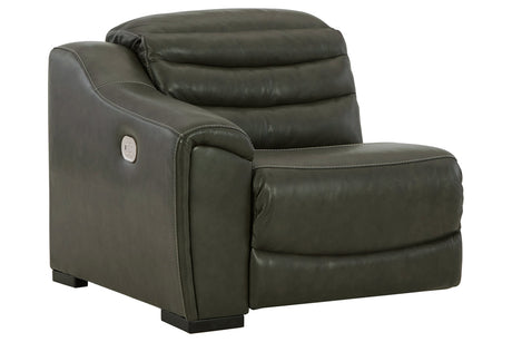 Center Line Dark Gray Left-Arm Facing Power Recliner from Ashley - Luna Furniture