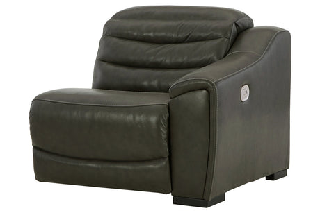 Center Line Dark Gray Right-Arm Facing Power Recliner from Ashley - Luna Furniture