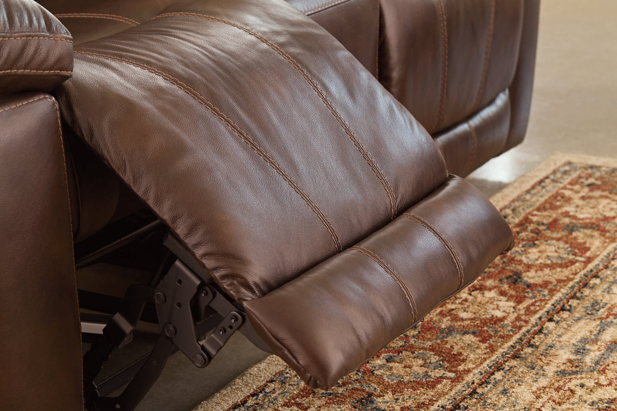 Edmar Chocolate Power Reclining Sofa -  - Luna Furniture