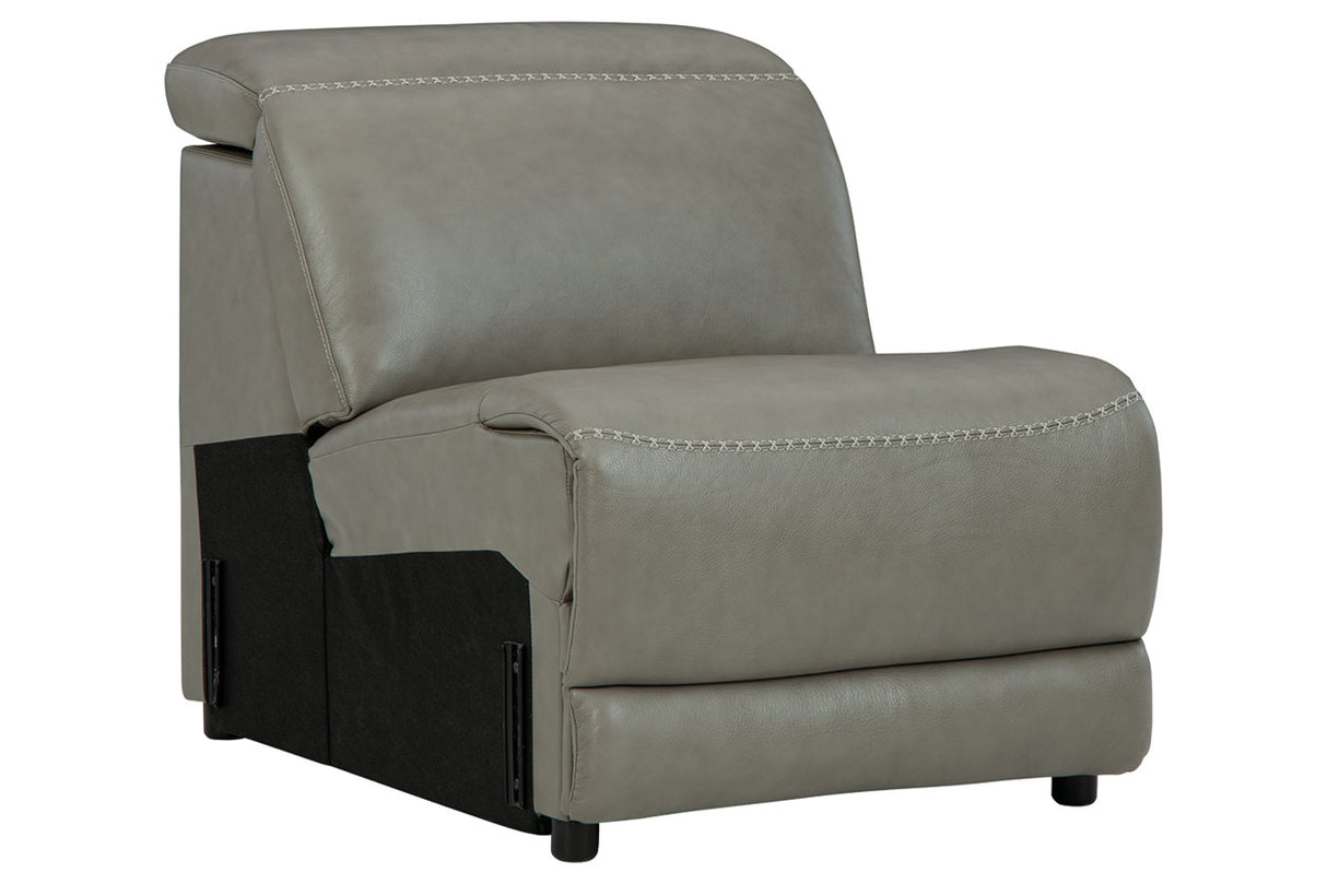 Correze Gray Armless Chair from Ashley - Luna Furniture