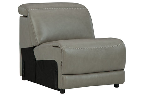 Correze Gray Armless Chair from Ashley Furniture - Luna Furniture