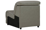 Correze Gray Armless Chair from Ashley - Luna Furniture