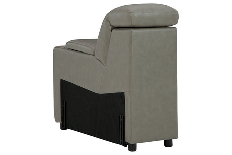 Correze Gray Console with Storage from Ashley - Luna Furniture