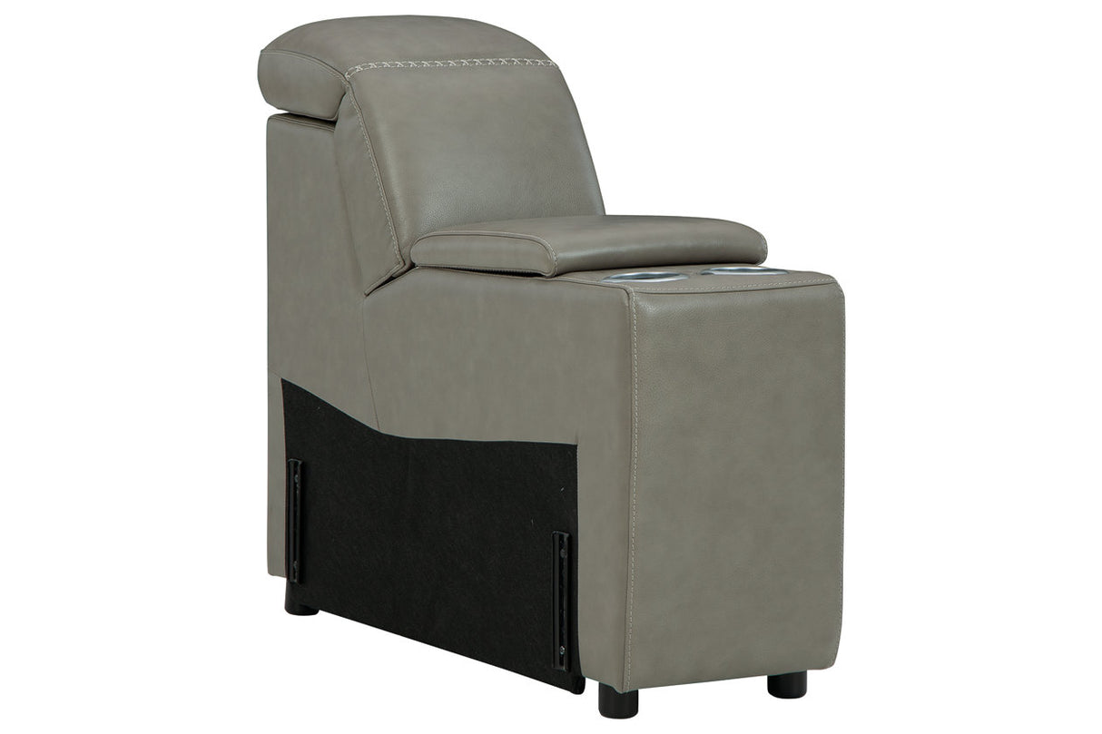 Correze Gray Console with Storage from Ashley - Luna Furniture