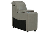 Correze Gray Console with Storage from Ashley - Luna Furniture
