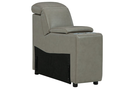 Correze Gray Console with Storage from Ashley - Luna Furniture