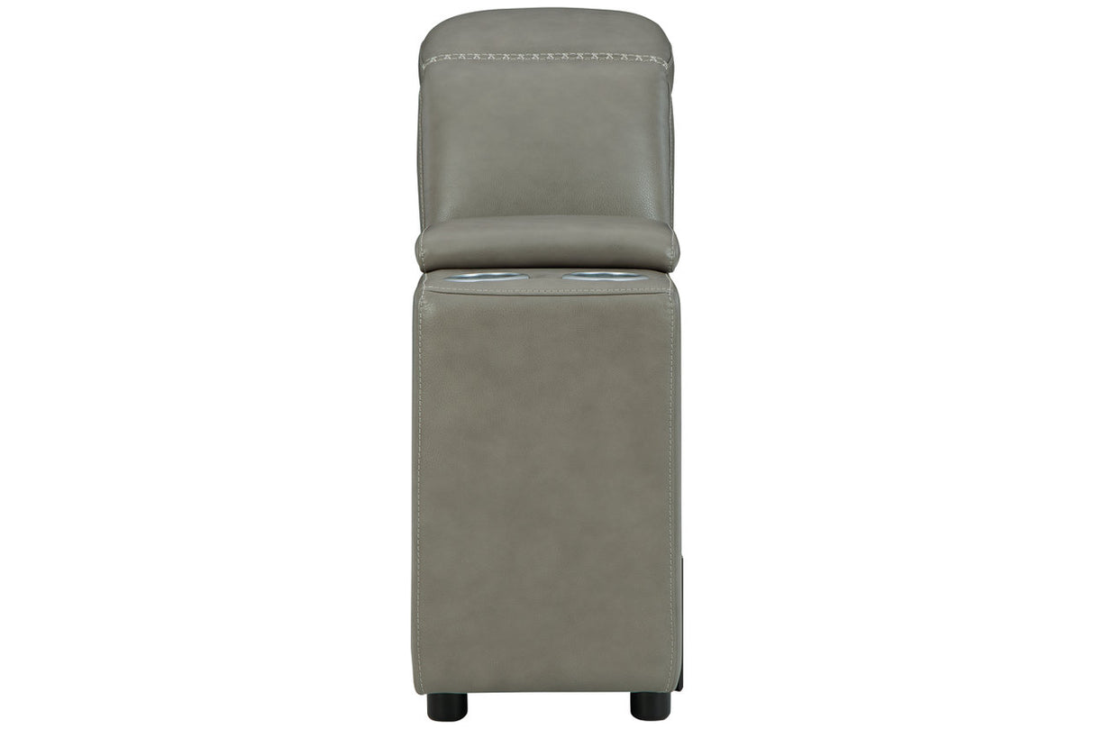 Correze Gray Console with Storage from Ashley - Luna Furniture