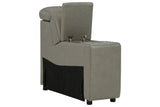 Correze Gray Console with Storage from Ashley - Luna Furniture