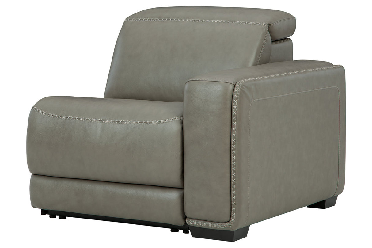 Correze Gray Right-Arm Facing Power Recliner from Ashley - Luna Furniture