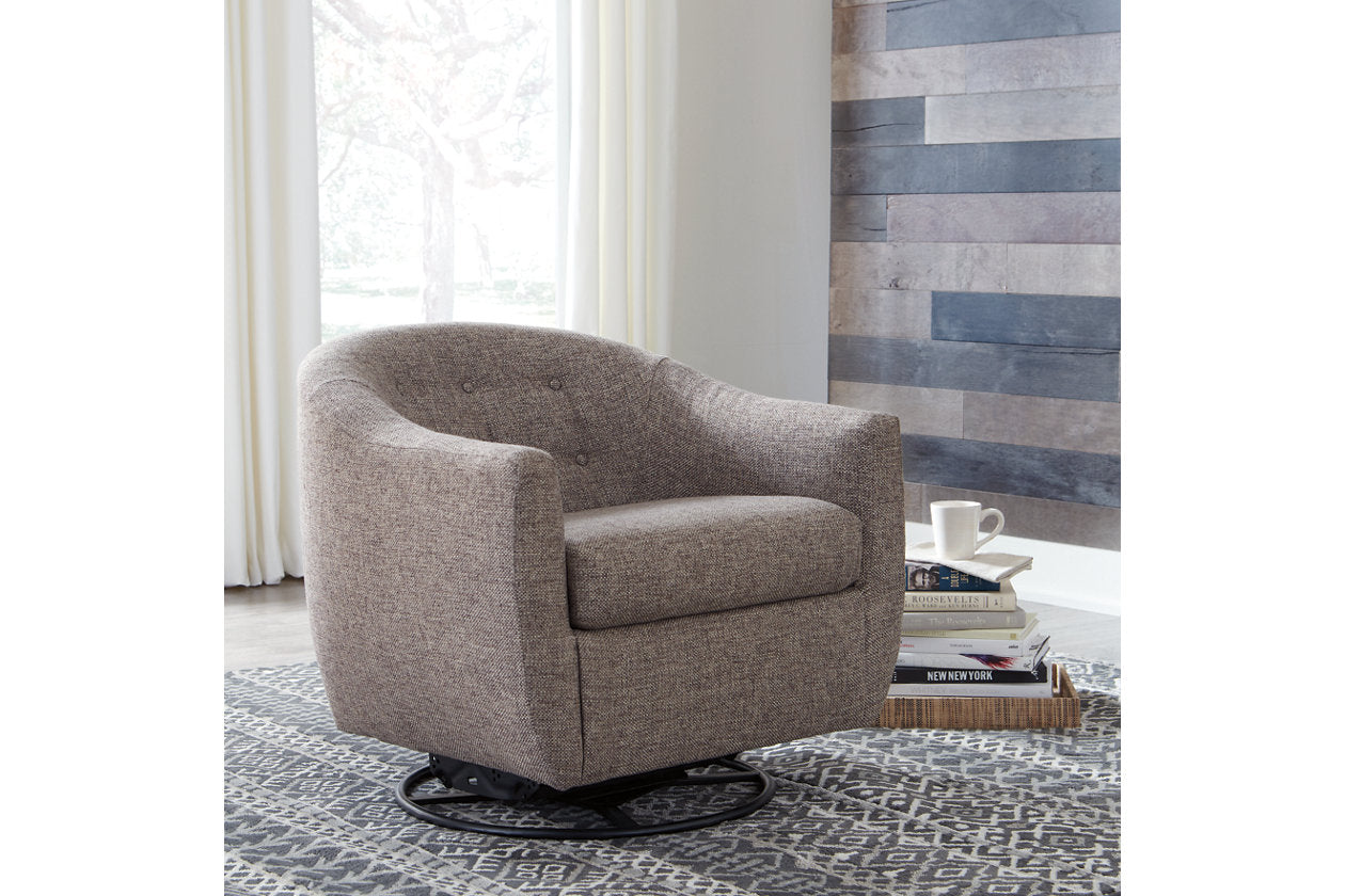 Upshur Taupe Accent Chair from Ashley - Luna Furniture