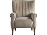 Urielle Brown Gray Velvet Accent Chair from Homelegance - Luna Furniture