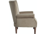 Urielle Brown Gray Velvet Accent Chair from Homelegance - Luna Furniture