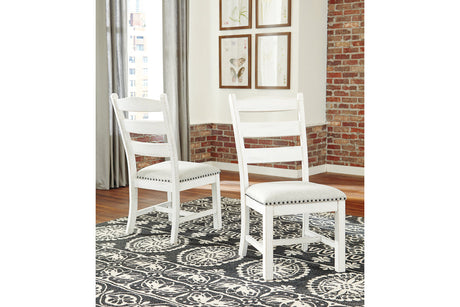 Valebeck Beige/White Dining Chair, Set of 2 from Ashley - Luna Furniture