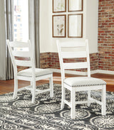 Valebeck Beige/White Rectangular Dining Set from Ashley - Luna Furniture