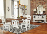 Valebeck Beige/White Rectangular Dining Set from Ashley - Luna Furniture