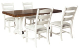 Valebeck Beige/White Rectangular Dining Set from Ashley - Luna Furniture