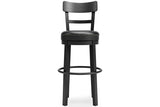 Valebeck Black Bar Height Barstool from Ashley - Luna Furniture